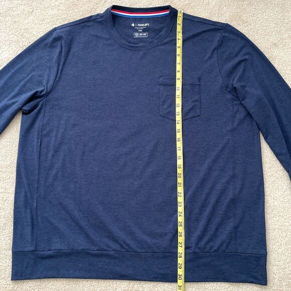$88 Fourlaps NWT Men's XXL Stratus Ultra-soft Knit Long Sleeve Athleisure Shirt - Picture 6 of 10